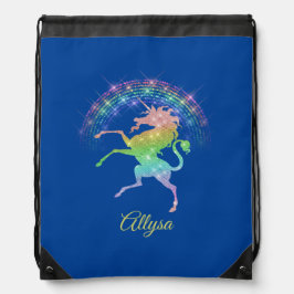 Backpacks Unicórnio Raring Raring com Rainbow