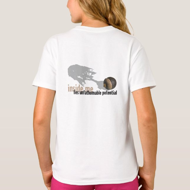 "backprint incompreensível do HOODIE" das meninas (Verso)