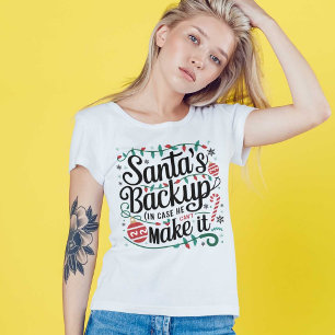 Backup de papais noeis   Camisetas de Natal da Fam