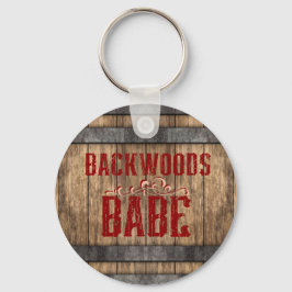 Backwoods Babe Whiskey Keg Chaveiro