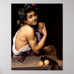 Baco doente novo por Caravaggio - poster