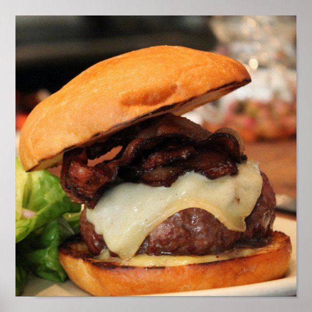Bacon Cheeseburger poster (Frente)