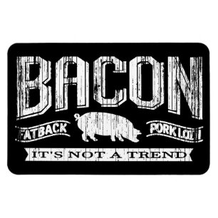 Bacon do vintage não é um ímã do sinal da