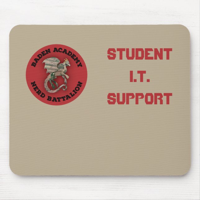 BACS "Student I.T Support" Mousepad (apenas Nerd) (Frente)