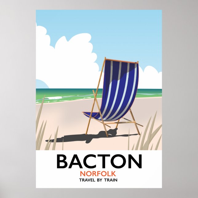 Bacton norfolk Beach poster (Frente)