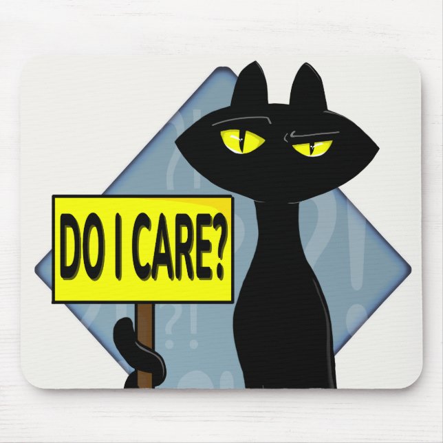 Bad Boogie Funny Do I Care? Mouse Pad (Frente)