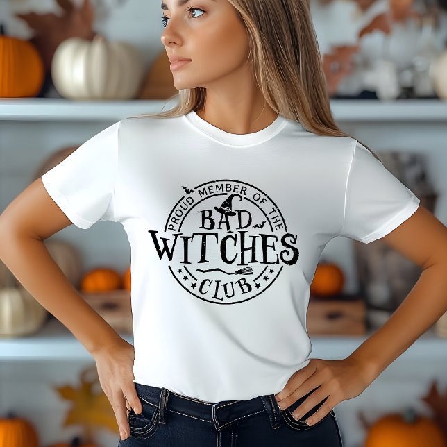 Bad Witches Club: Halloween T-Shirt for Witchcraft (Criador carregado)