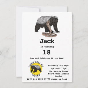 Badass Honey Badger Fearless 18ª Festa de aniversá