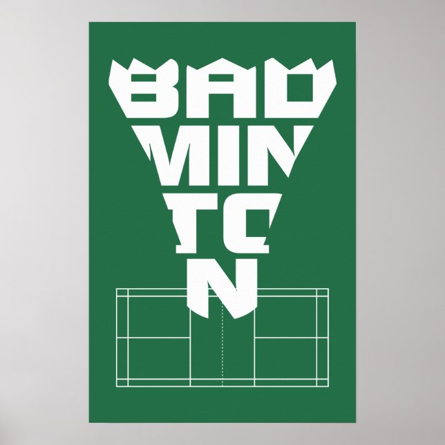 Badminton Court Poster 2 (Frente)