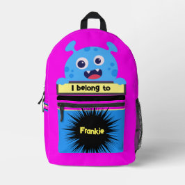 Bag Buddy Blue Monster Personalizado