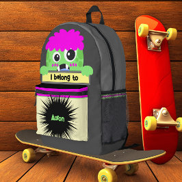 Bag Buddy Green Monster - Mochila Personalizada