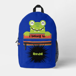 Bag Buddy Happy Green Sapo - Mochila Personalizada