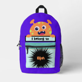 Bag Buddy Orange Monster Mochila Personalizada