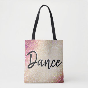 Bag Dance Tote  Lamas Douradas e cor-de-rosa