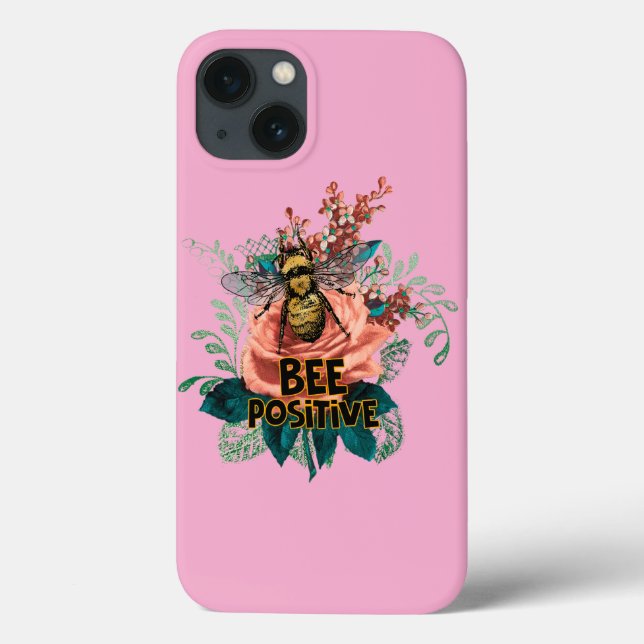 Bag de Drawstring de Vibes Florais Positivas de Ab (Verso)