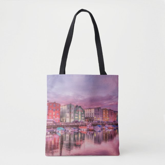 Bag de Tote All-Over-Impressão das Luzes do Porto (Frente)