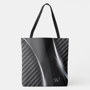 Bag de Tote All-Over-Impressão de Fibra de Carbono