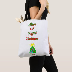 Bag de Tote All-Over-Impressão de Natal alegre