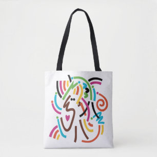 Bag de Tote de Abstrato Moderno de Boas Vibrações