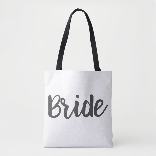 Bag de Tote de Casamento Personalizado da Noiva Mo (Frente)