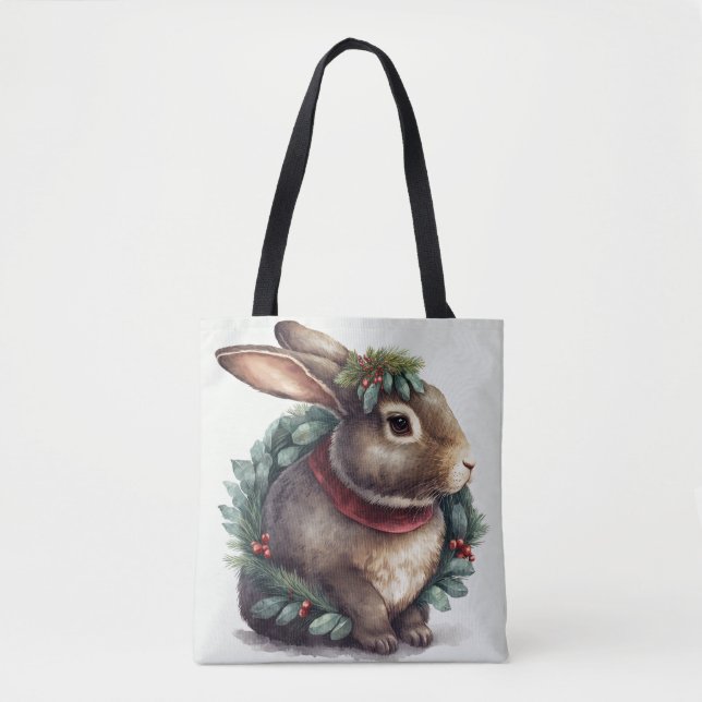 Bag de Tote de Coelho Festivo Doce (Frente)