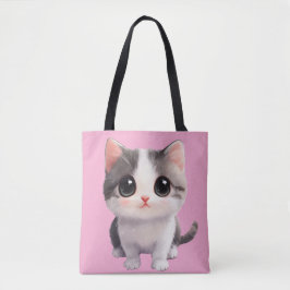 Bag de Tote de Gato Kawaii - Presente Adorável e N