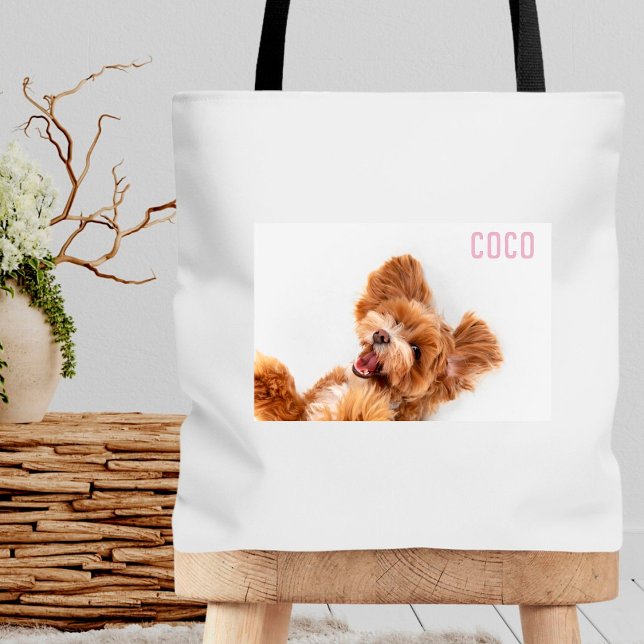 Bag de Tote de Pet Fotográfica Personalizável Mode (Criador carregado)
