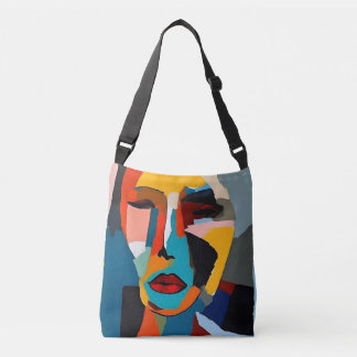 Bag de Tote de Retrato Colorido Abstrato