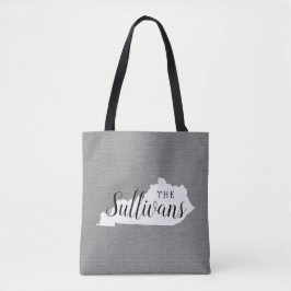 Bag de Tote do Estado do Monograma da Família Kent