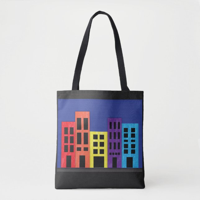 Bag de Tote Edifícios Brilhantes (Frente)