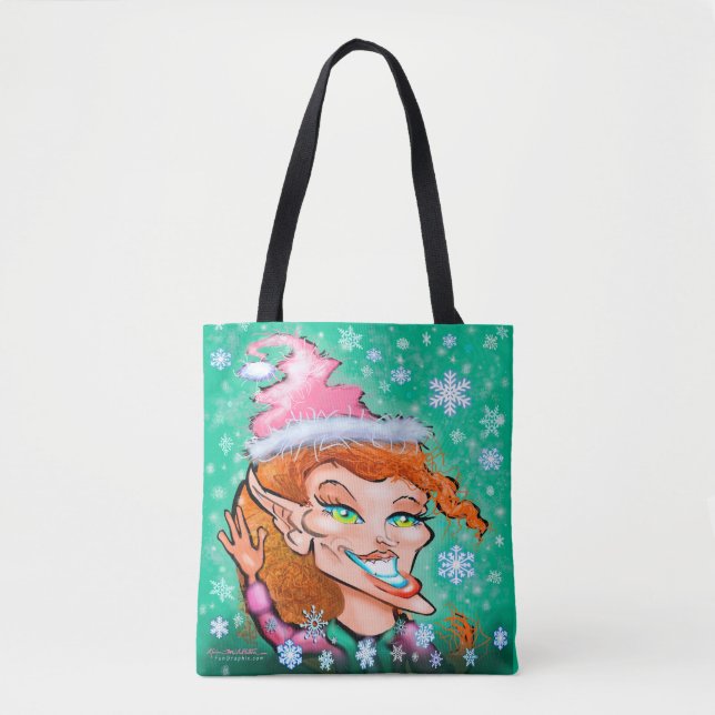Bag de Tote Elf Natal (Frente)