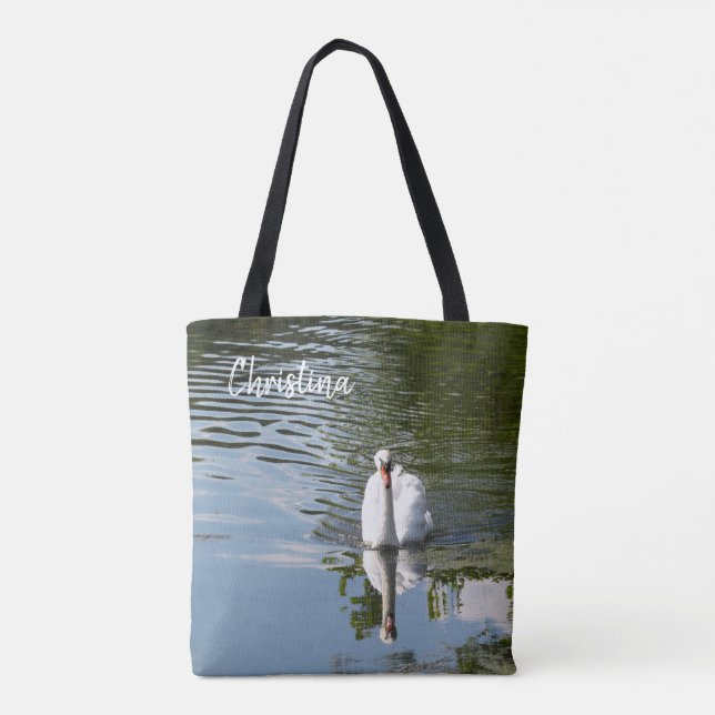 Bag de Tote Personalizado do Swan Sem Mudo (Verso)