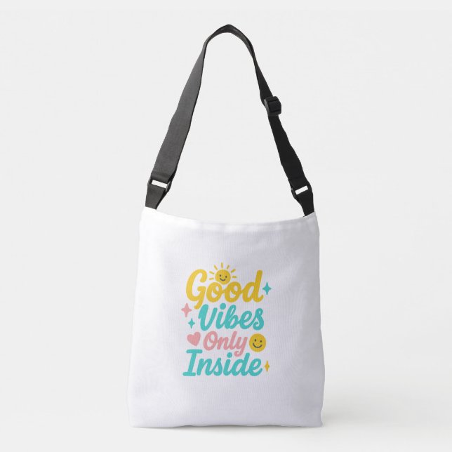 Bag Dentro Tote de Boas Vibes (Frente)