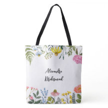 Bag Floral Bridesmaid Tote Personalizada