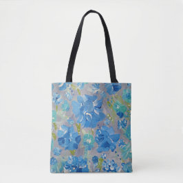 Bag Floral Tote de Celebração Azul