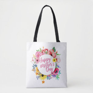 Bag Floral Wreath Tote do Dia de as mães Elegante
