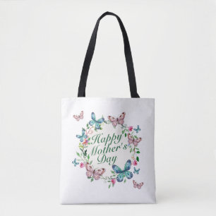 Bag Floral Wreath Tote do Dia de as mães Elegante 