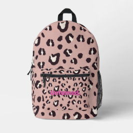 Bag pink animal print