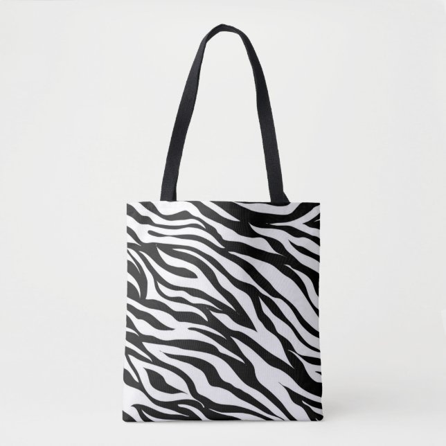Bag Zebra All-Over-Impressão Tote (Frente)