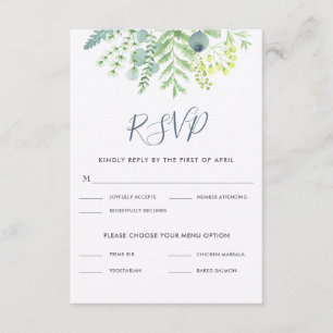 Baga RSVP Wedding floral do eucalipto da queda