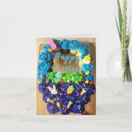 Bagaço de taça, Glacé, cookies e cartão de Páscoa 