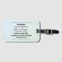 Bíblia de viagem da etiqueta de bagagens