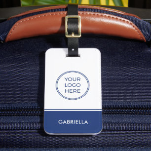 Bagagem Blue Business Sua etiqueta de logotipo