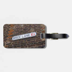 Bagagem Brick Lane - Londres - Sinal de rua - Etiqueta de 