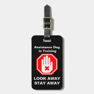 Bagagem Cão de Assistência na Etiqueta de Travamento de Tr