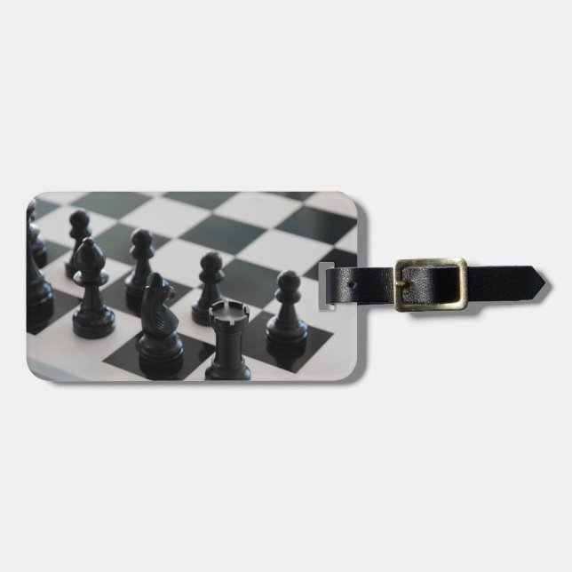 Bagagem Conselho de xadrez e Etiqueta de bagagens (Frente Horizontal)