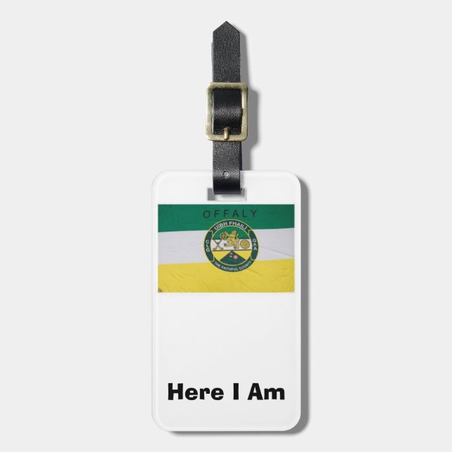 Bagagem Encontre Minha Etiqueta de ID Offaly County Person (Frente Vertical)