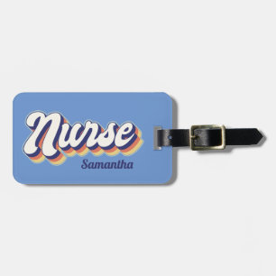Bagagem Enfermeiro 70s - Etiqueta de Saco Personalizado Re