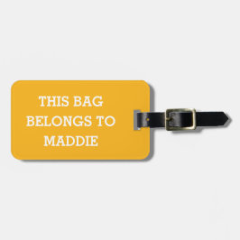 Bagagem Esta mala pertence à etiqueta personalizada de bag
