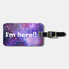 Bagagem ESTOU AQUI! Engraçado espaço de nome de etiqueta d